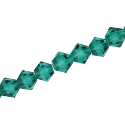 8MM CRYSTAL BI-CONE STRANDS - APPROX 40 / PCS - TEAL