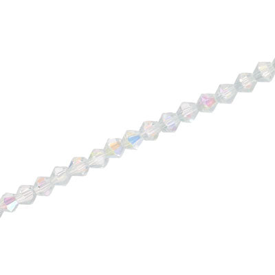 3MM CRYSTAL BI-CONE STRANDS - APPROX 145/PCS - AB