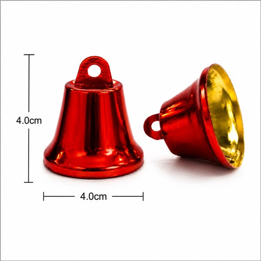 40mm Craft Bells – Red – 3 pcs