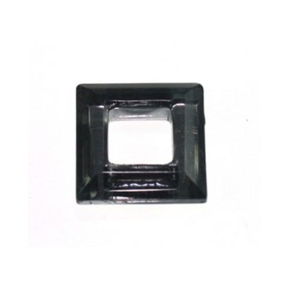 14mm crystal black diamond square - 3 pcs