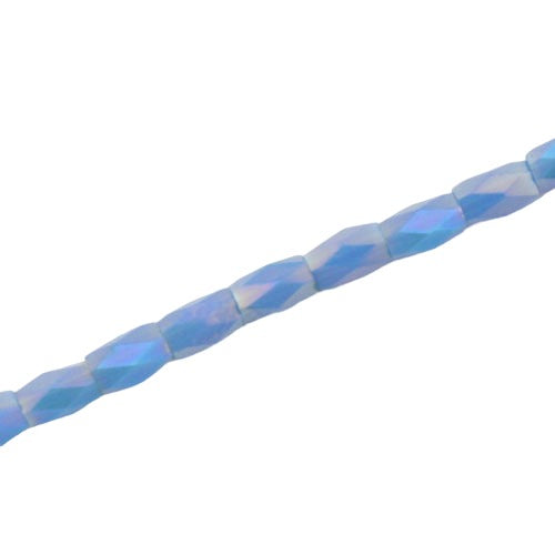 4.5 X 2.8 MM CRYSTAL BEADS BLUE - APPROX 100 PCS