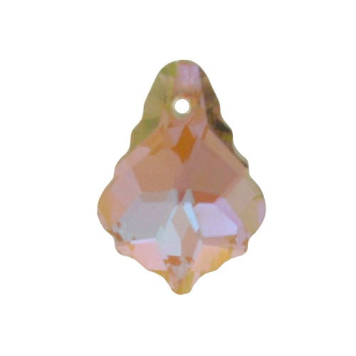 16 MM CRYSTAL BAROQUE BEADS SMOKY VITRAIL - 5 PCS