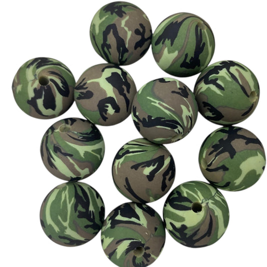 SILICONE BEADS - CAMO