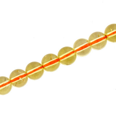 CITRINE 8 MM ROUND - APPROX - 50 PCS