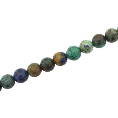 CHRYSOCOLLA LAPIS 6 MM ROUND BEADS - APPROX 60 PCS