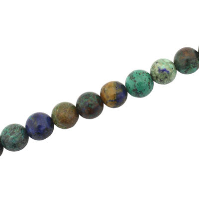 CHRYSOCOLLA LAPIS 8 MM ROUND BEADS - APPROX 48 PCS