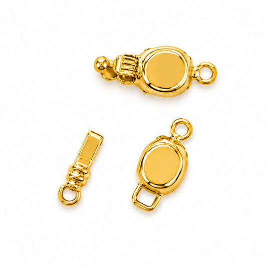 14x6mm Gold Clasp - 2 sets