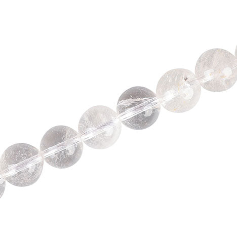 CRYSTAL QUARTZ 10 MM ROUND - 38 PCS