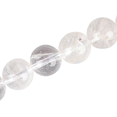 CRYSTAL QUARTZ 14 MM ROUND - 28 PCS