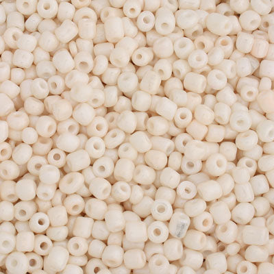 #6/0 SEED BEADS - APPROX 100G - CREAM