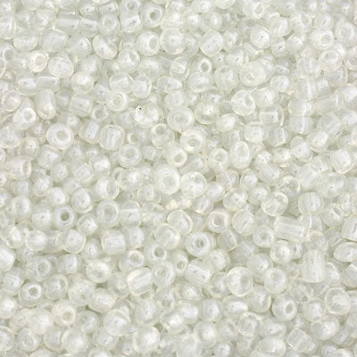 #6/0 SEED BEADS - APPROX 100G - CRYSTAL