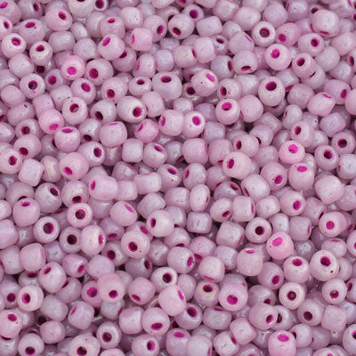 #6/0 SEED BEADS - APPROX 100G - LIGHT PURPLE PEARL