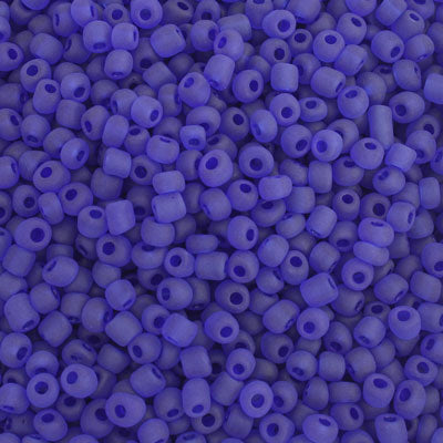 #6/0 SEED BEADS - APPROX 100G  - MATTE BLUE