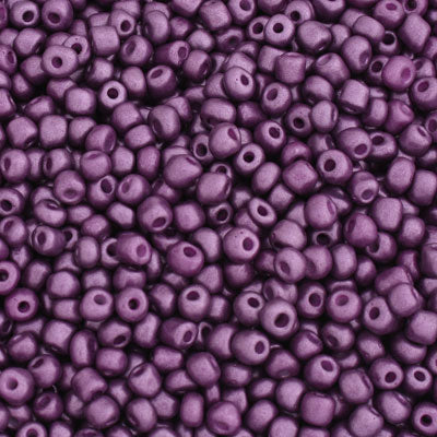 #6/0 SEED BEADS - APPROX 100G - OPAQUE PURPLE