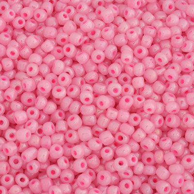 #6/0 SEED BEADS - APPROX 100G - PEARL PINK