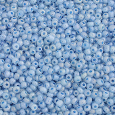 #8/0 SEED BEADS - APPROX 100G - AQUA PEARL