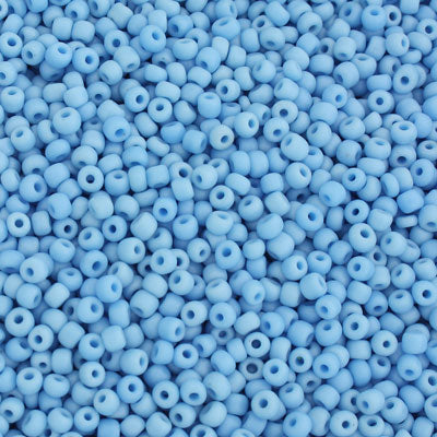 #8/0 SEED BEADS - APPROX 100G - OPAQUE AQUA