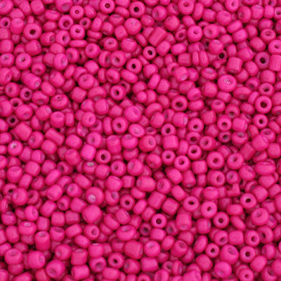 #8/0 SEED BEADS - APPROX 100G - OPAQUE PINK
