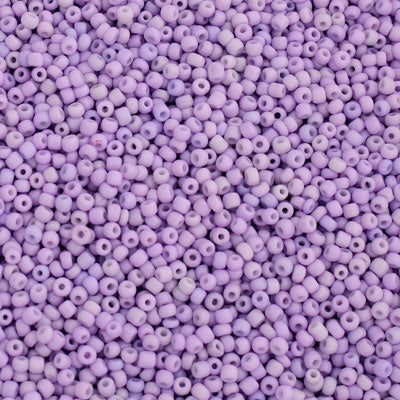 #11/0 SEED BEADS - APPROX 100G  - OPAQUE LILAC