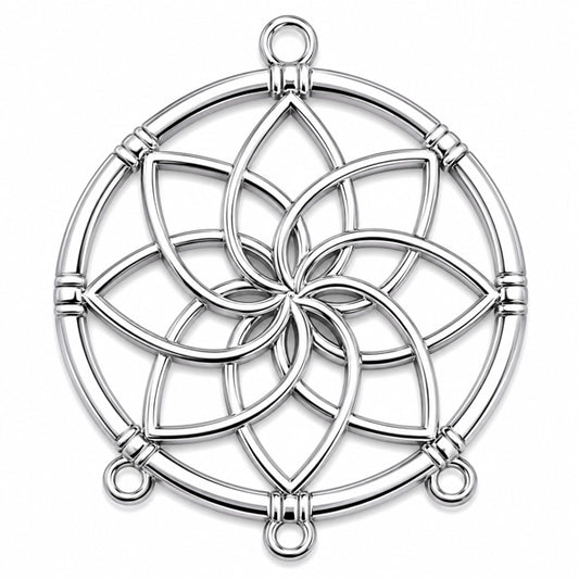 LOTUS SILVER HANGER 40MM - 1PC