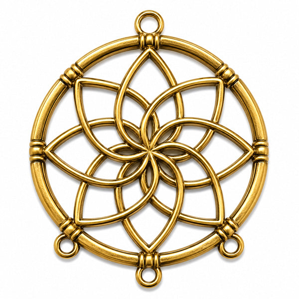 LOTUS GOLD HANGER 40MM - 1PC