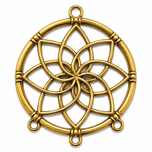 LOTUS GOLD HANGER 40MM - 1PC