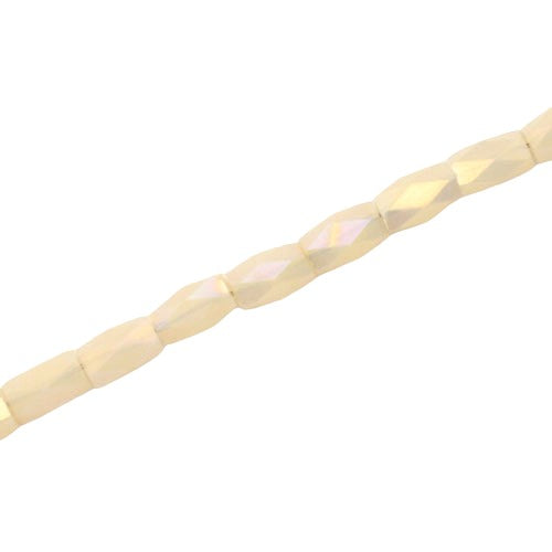 4.5 X 2.8 MM CRYSTAL BEADS CREAM - APPROX 100 PCS