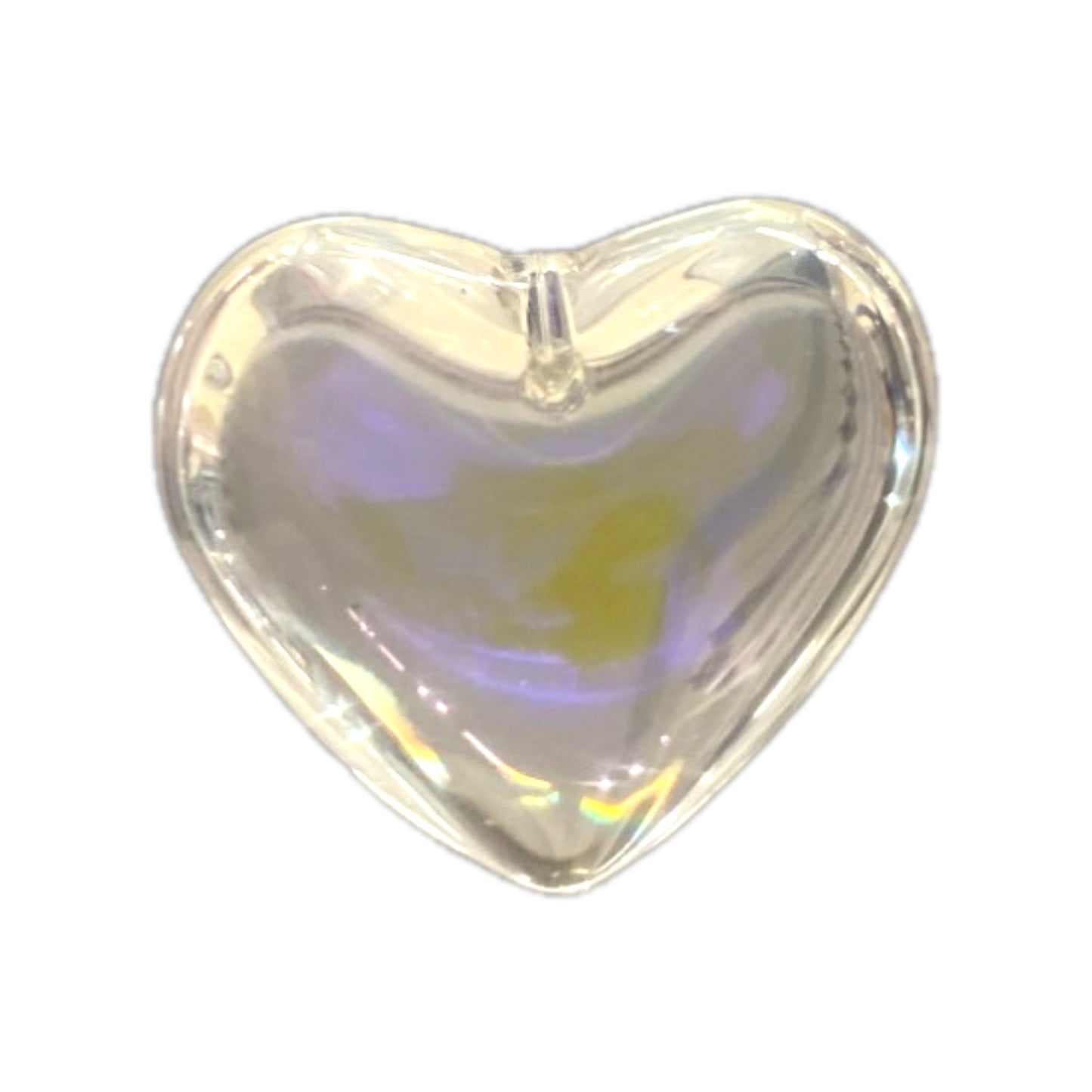 23 X 24 MM CRYSTAL HEART BEADS - 4 PCS