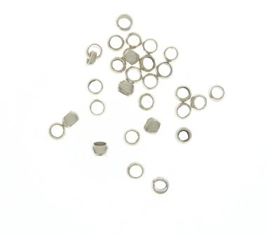 2.8mm silver crimp pack 3g