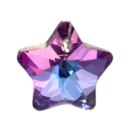 12 X 12 MM CRYSTAL STAR BEADS - 8 PCS