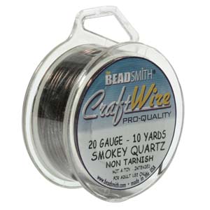 CRAFT WIRE 20GA ROUND 10YD SPL SMK QRTZ