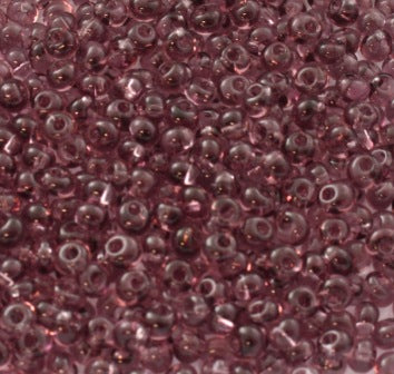 # 8 CZECH 3 MM DROP BEADS - 40G - PLUM