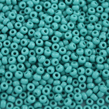 #11/0 ROCAILLES  - APPROX 40G - TURQUOISE GREEN