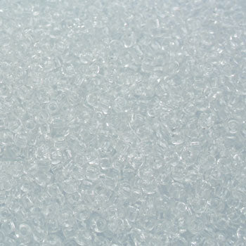 #11/0 ROCAILLES  - APPROX 40G -  CRYSTAL