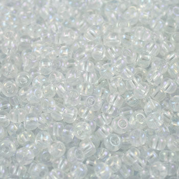 #6/0 ROCAILLES - APPROX 40G - CRYSTAL RAINBOW