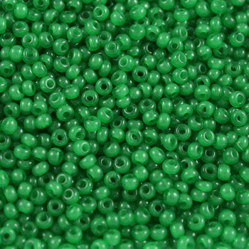 #8/0 ROCAILLES  - APPROX 40G - GREEN ALABASTER
