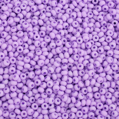 #9/0 ROCAILLES  - APPROX 40G - OPAQUE LILAC