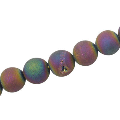 DRUZY AGATE 12 MM ROUND BEADS - APPROX 32 PCS