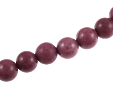 8 mm round dusty plum-50/pcs