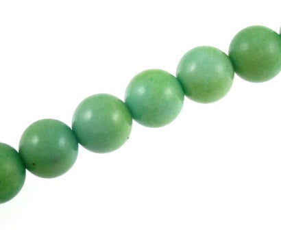 8 mm round green -50/pcs