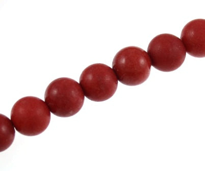 8 mm round red -50/pcs