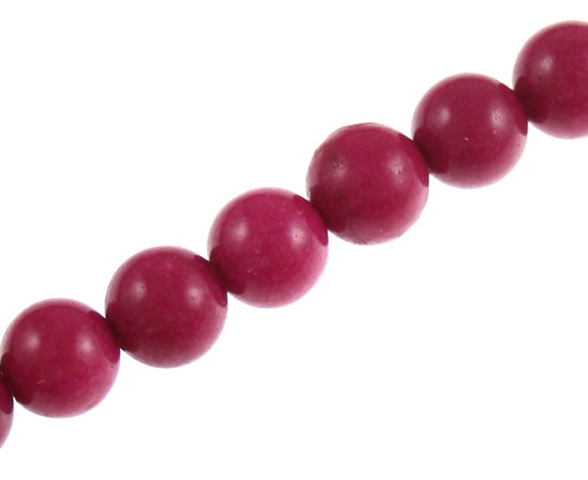 6 MM ROUND DARK PINK - 66/PCS