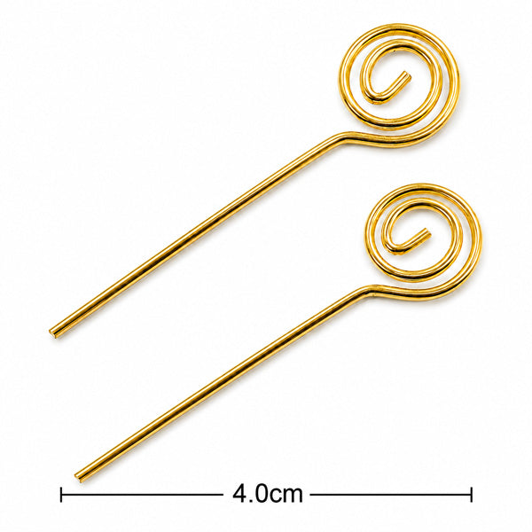 40mm Gold Fancy Head Pins – 24pcs