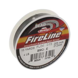 FIRELINE THREAD 4LB SMOKE 0.005IN/0.12MM 15 YARDS