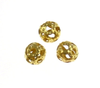 4mm gold filigree 85 beads
