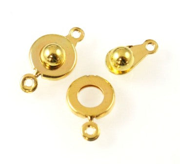 10mm gold snap clasp 20pcs