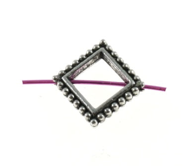 17mm silver bead frame 12pcs