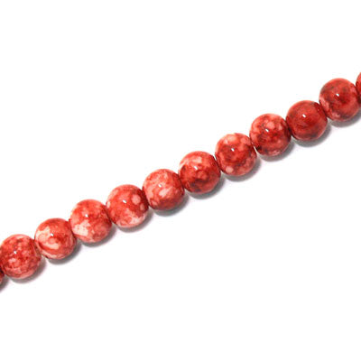 4 MM ROUND GLASS BEADS RED - 210 PCS