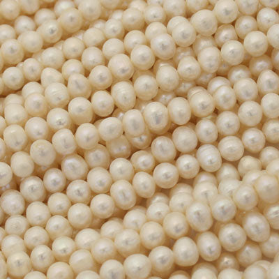 6 - 6.5 MM FRESH WATER PEARLS - 35 CM STRAND (FWP04)