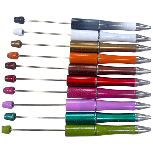 GLITTERED BEADABLE PENS - 1 PCS